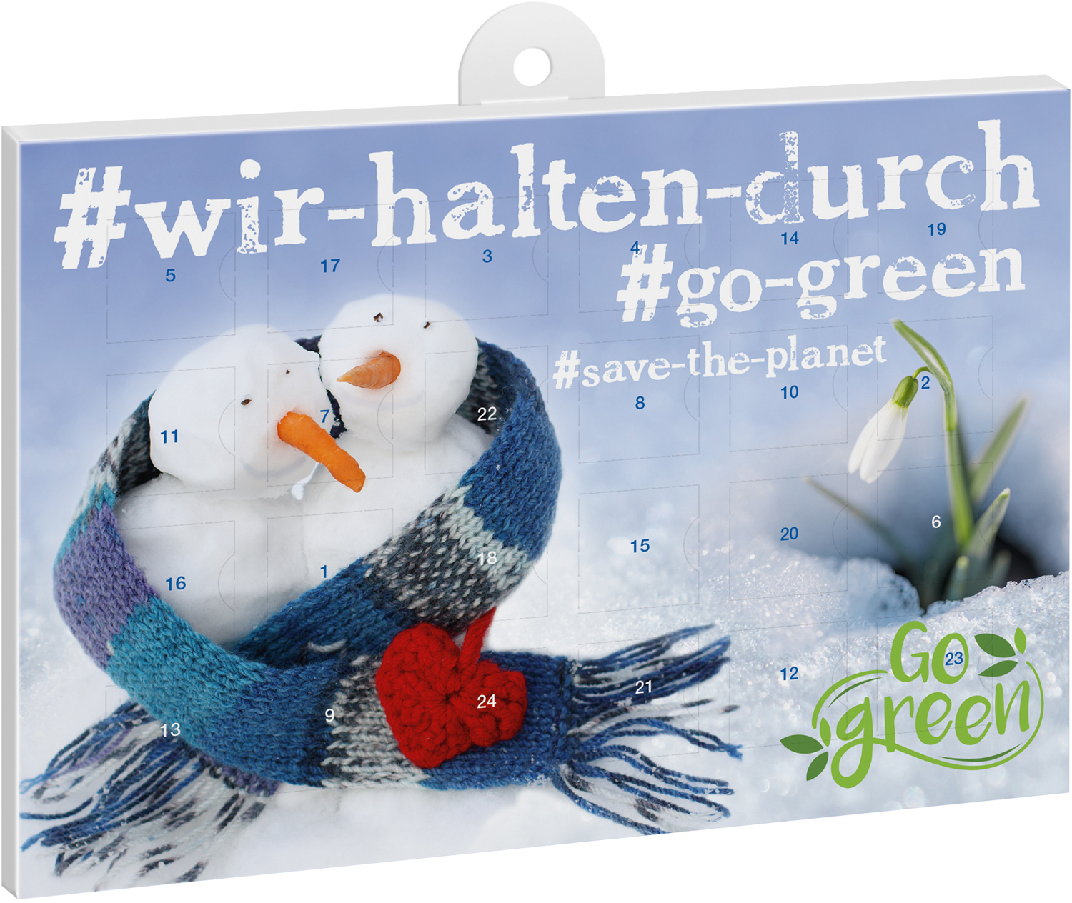 Schoko-Adventskalender "reinpapier®" A5*