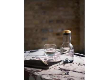 Menu BOTTLE CARAFE w. brass lid 0 5L Wasserkaraffe mit Messingdeckel