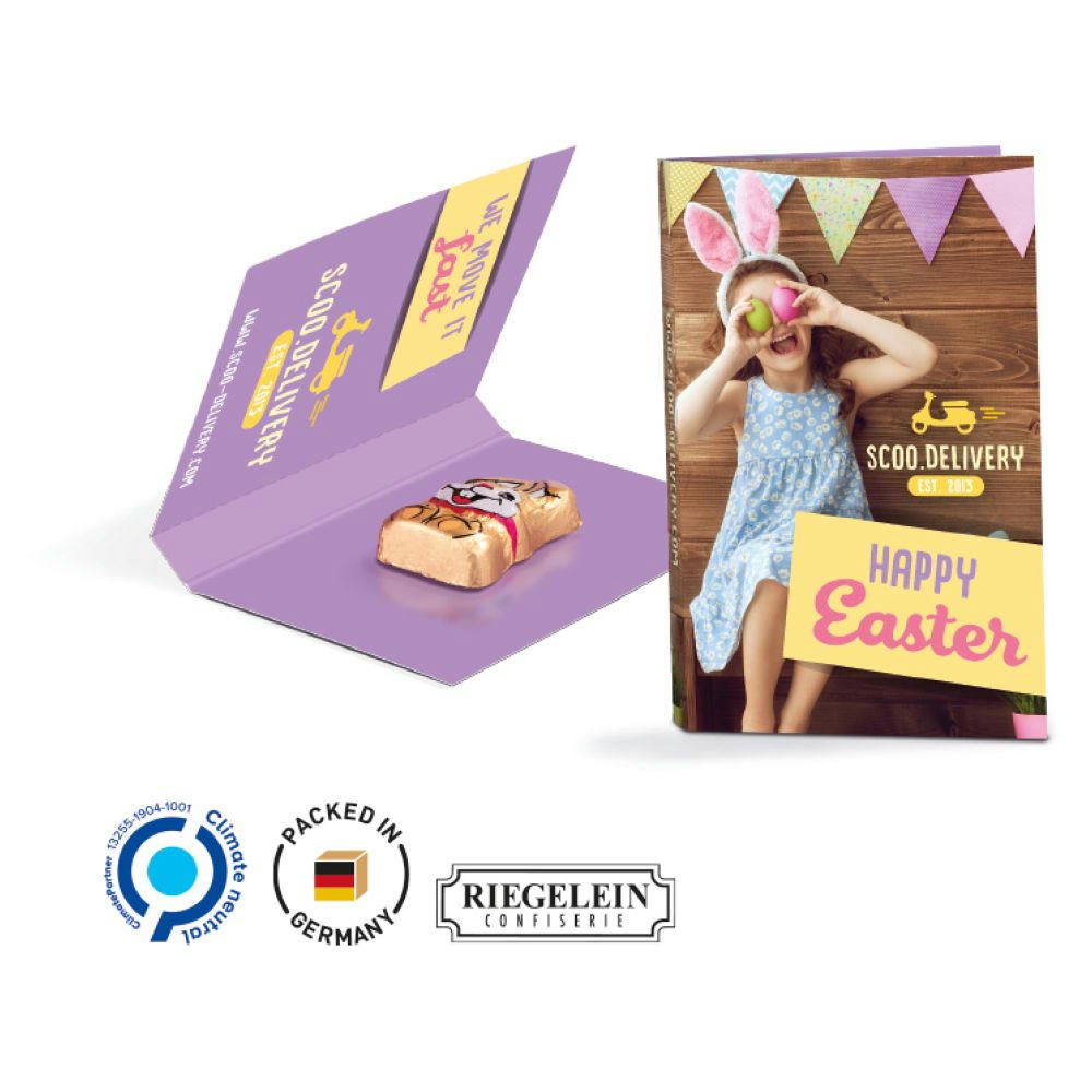 Werbekarte Visitenkartenformat Ostern