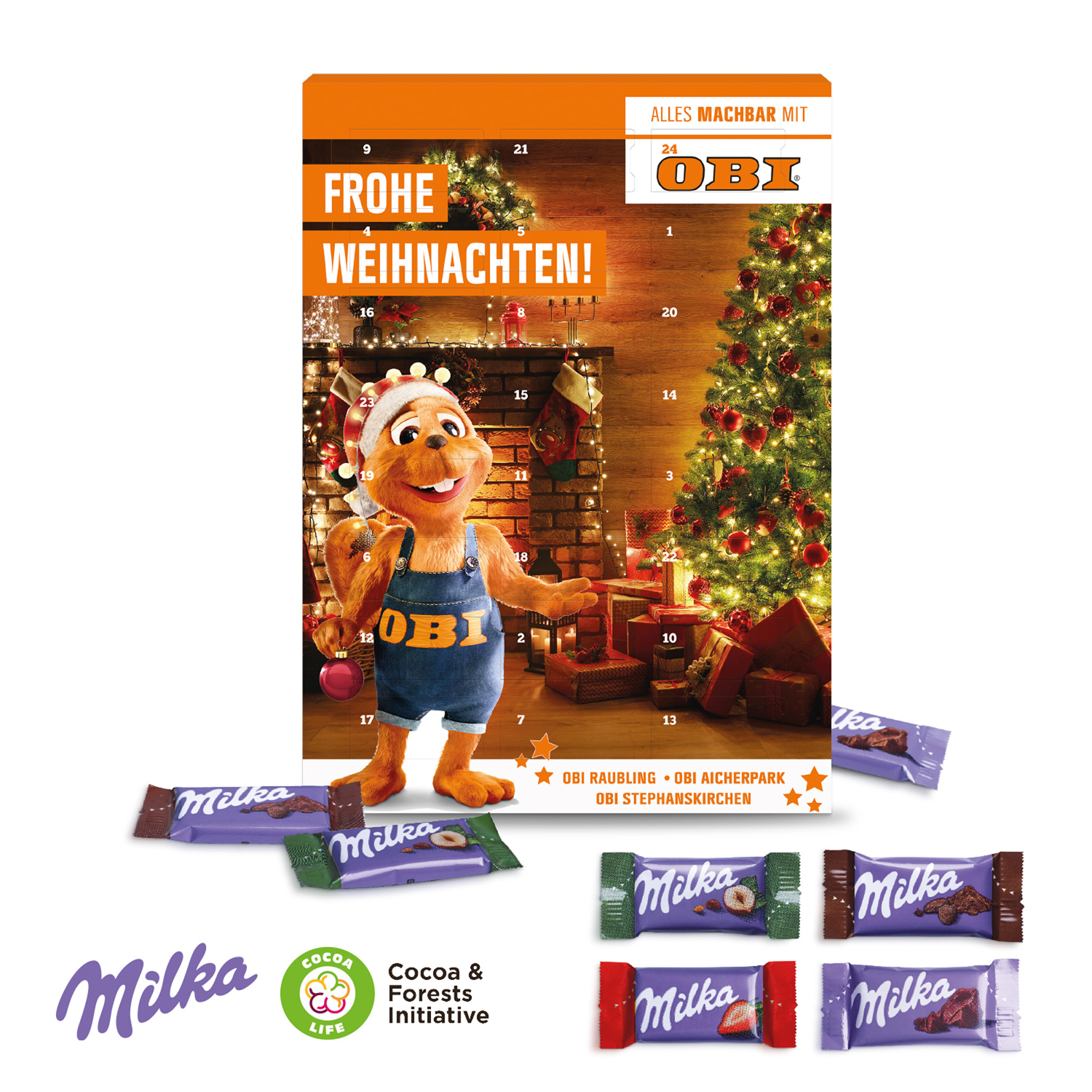MILKA Wand-Adventskalender