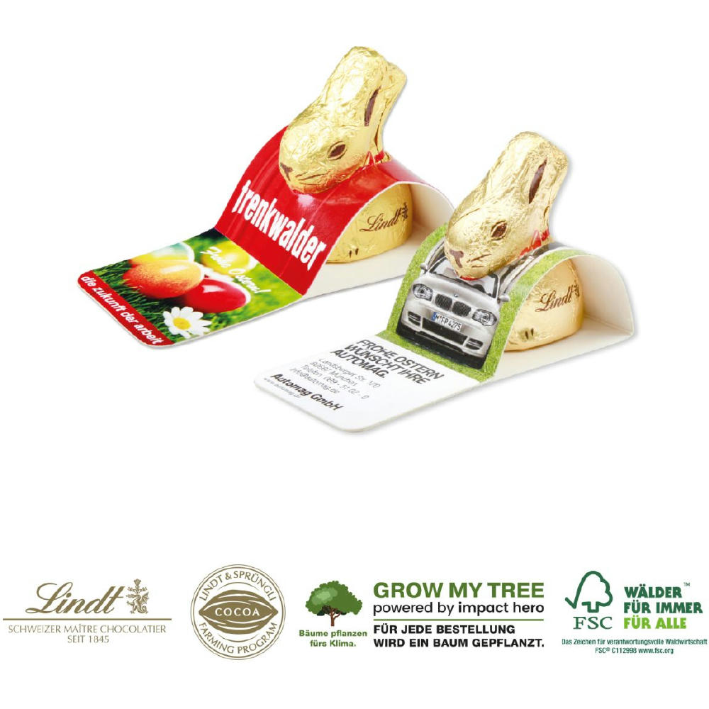 GOLDHASE VON LINDT IM WERBEAUFSTELLER, 10 g