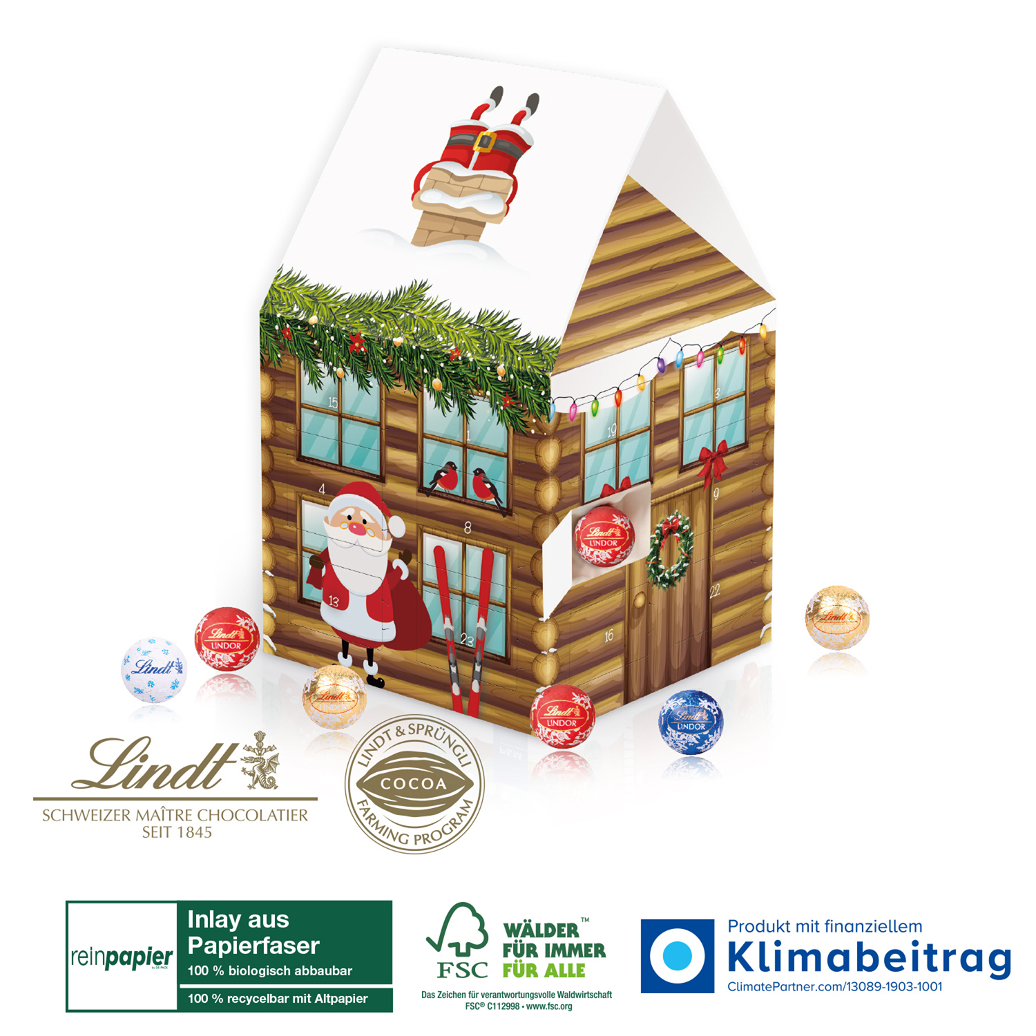 LINDT Adventshaus „Edition“ Organic