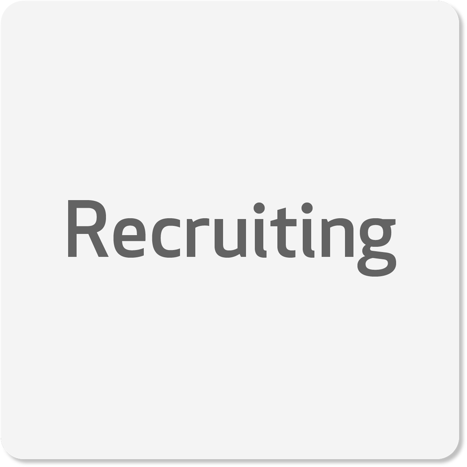 Recruiting